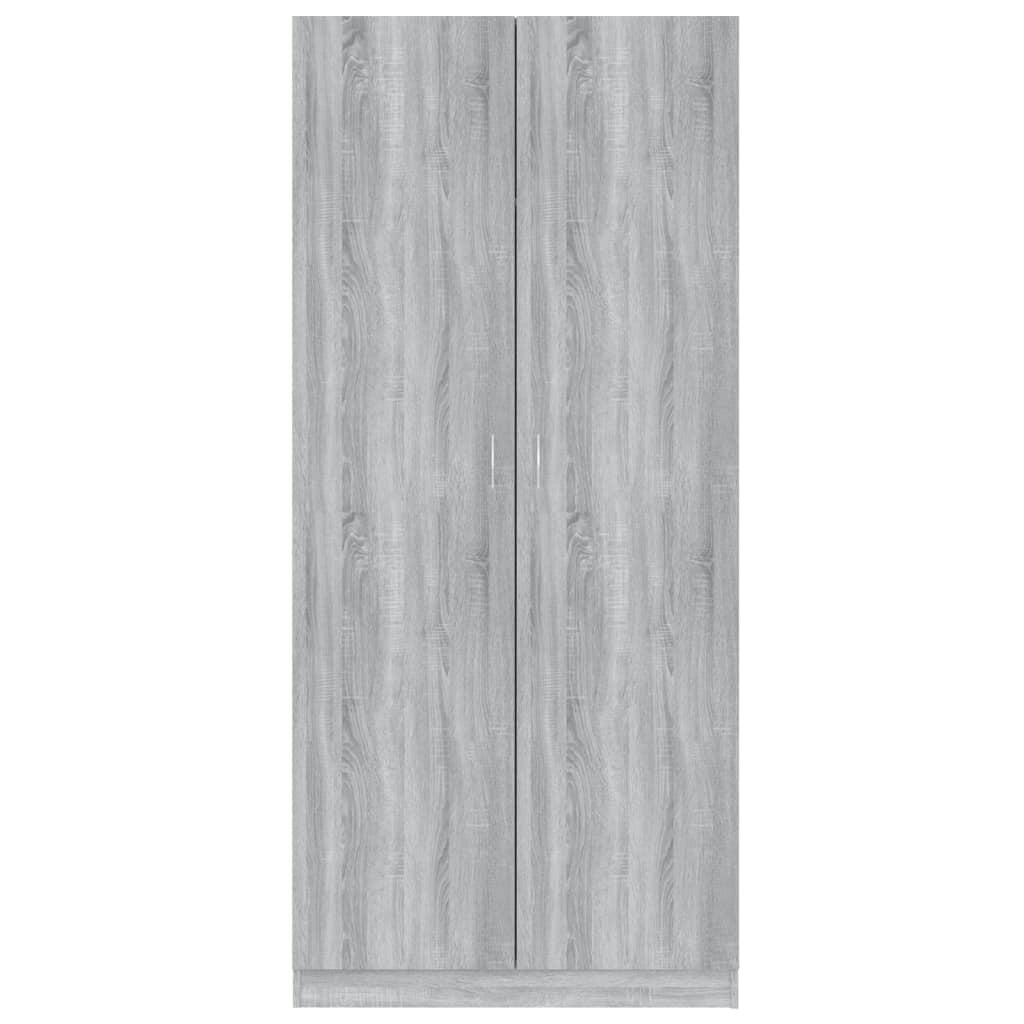 Wardrobe Grey Sonoma 90x50x200 cm Engineered Wood
