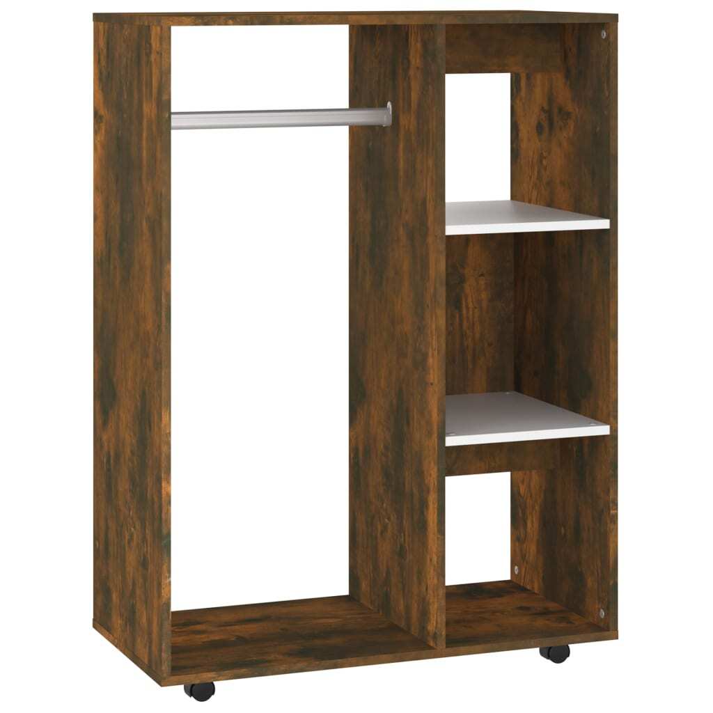 Wardrobe Smoked Oak 80x40x110 cm Engineered Wood