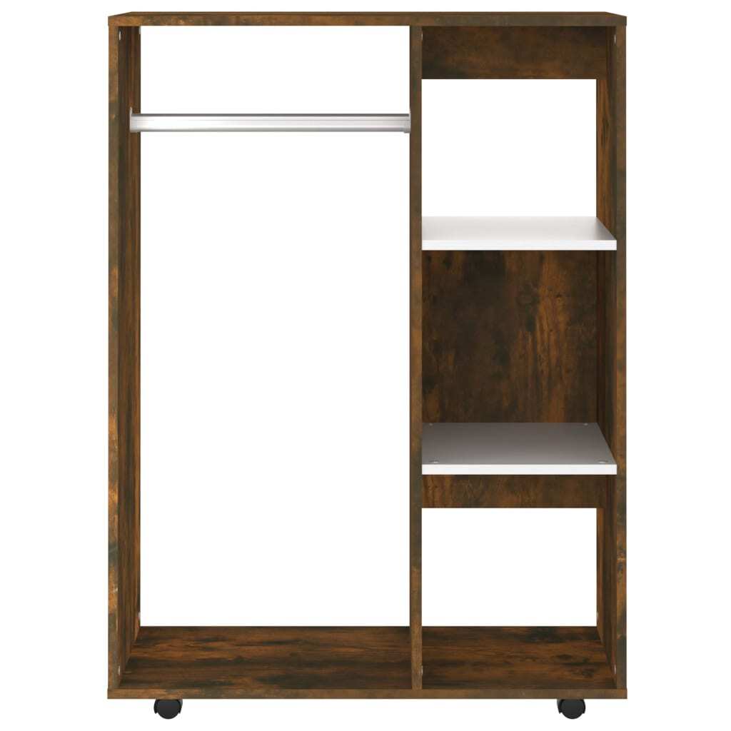 Wardrobe Smoked Oak 80x40x110 cm Engineered Wood