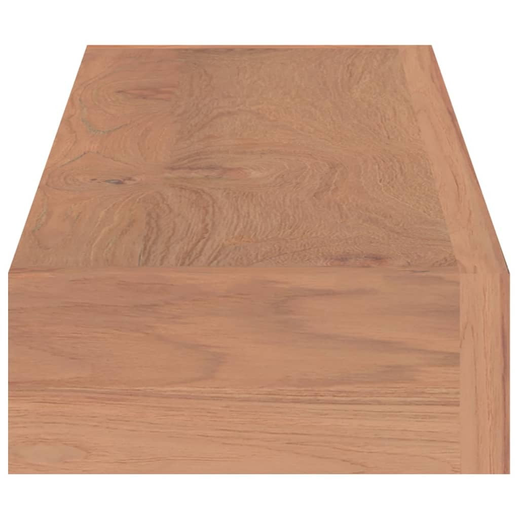 Wall Shelves 2 pcs 110x15x6 cm Solid Wood Teak