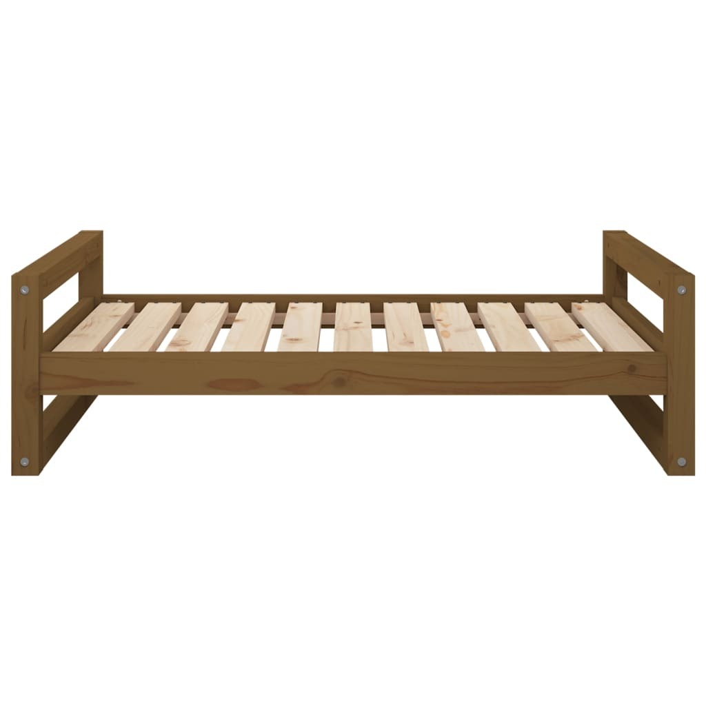 Dog Bed Honey Brown 95.5x65.5x28 cm Solid Pine Wood