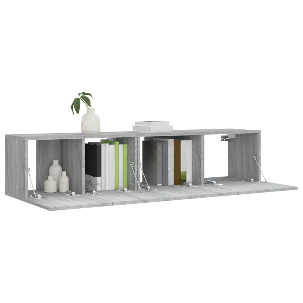 2 Piece TV Cabinet Set Grey Sonoma Engineered Wood