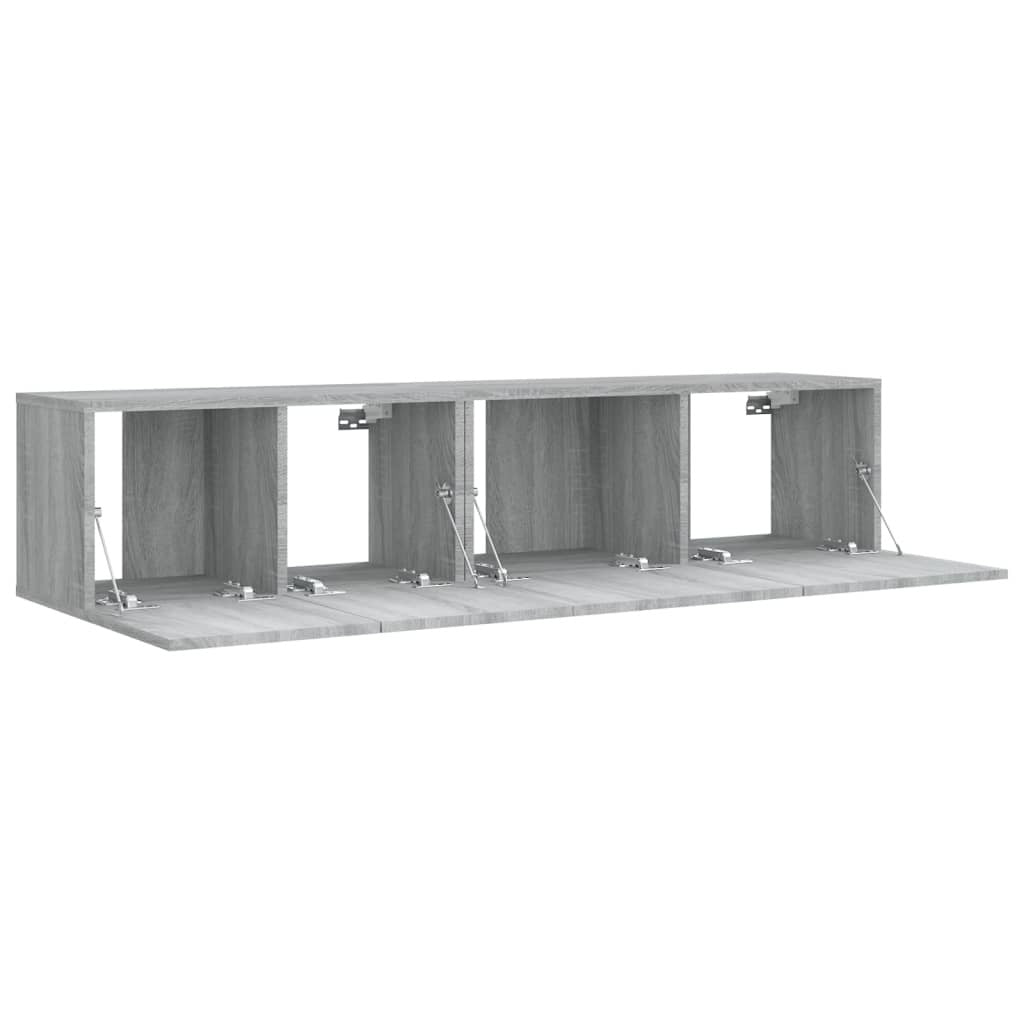 2 Piece TV Cabinet Set Grey Sonoma Engineered Wood