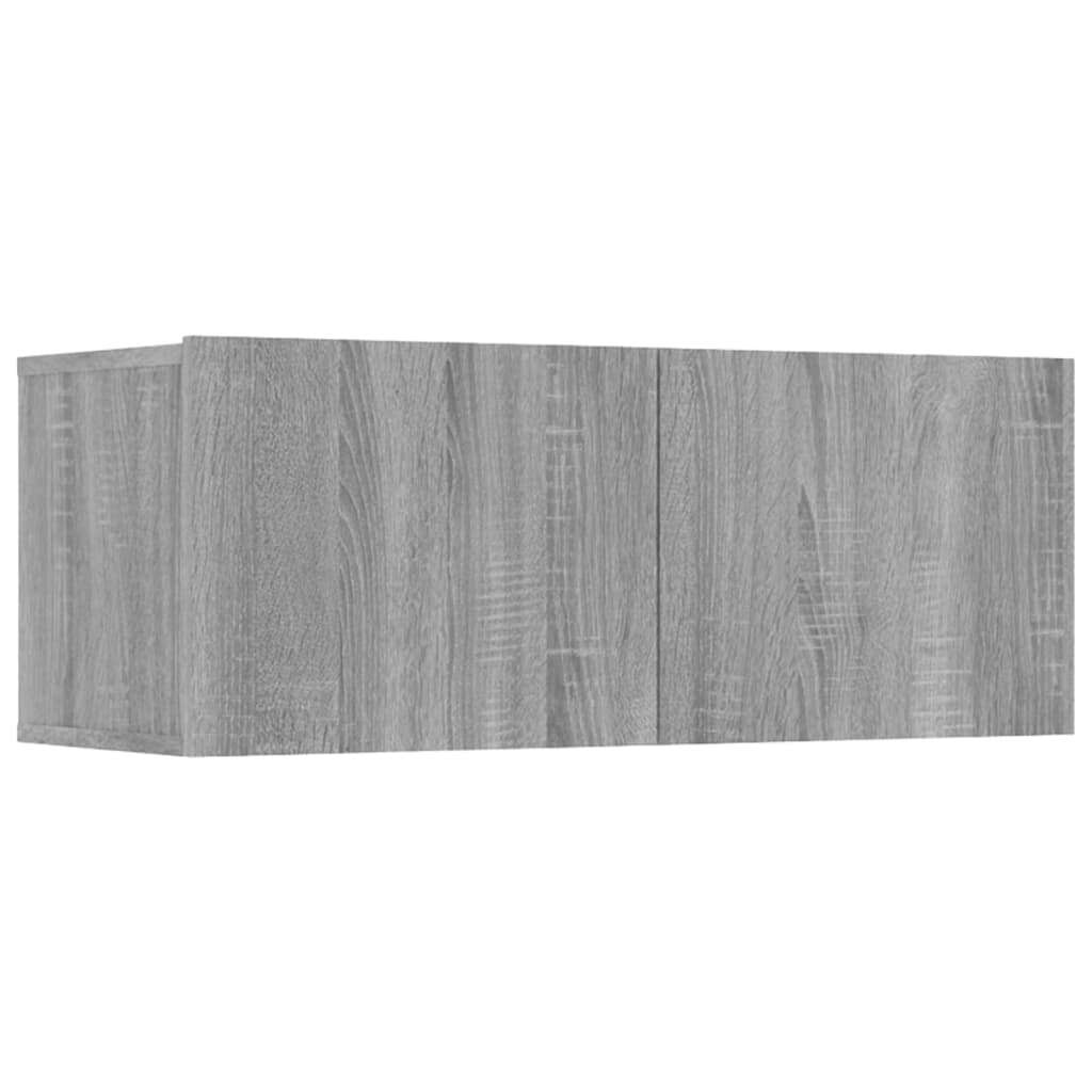 TV Cabinets 4 pcs Brown Oak 80x30x30 cm Engineered Wood