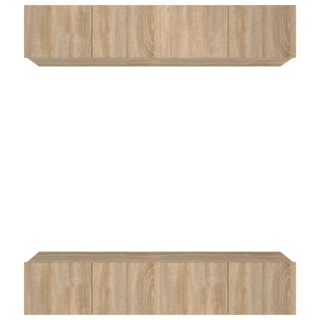 TV Cabinets 4 pcs Sonoma Oak 80x30x30 cm Engineered Wood
