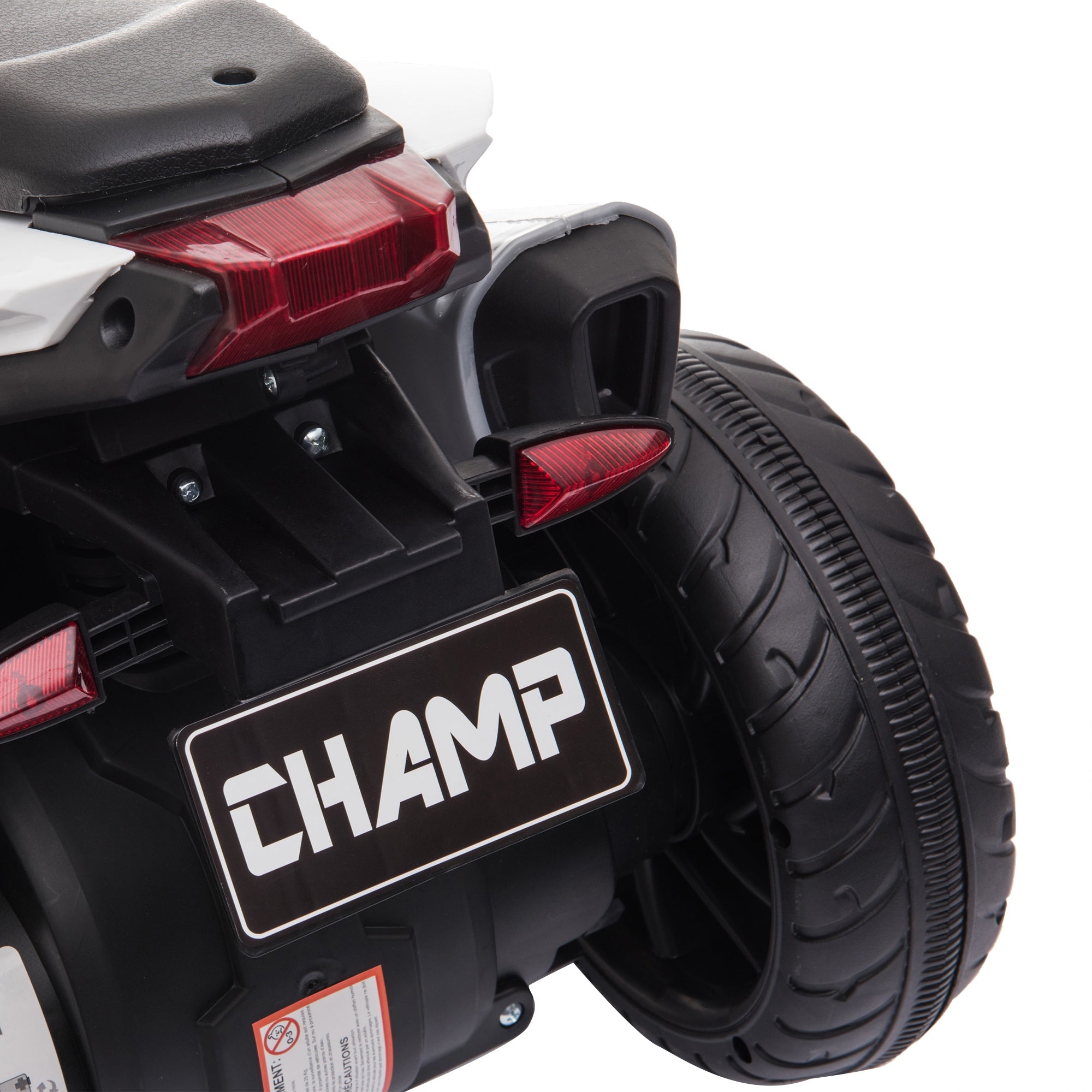 Kids Electric Motorcycle Ride-On Toy 6V Battery Music Horn Lights Red HOMCOM