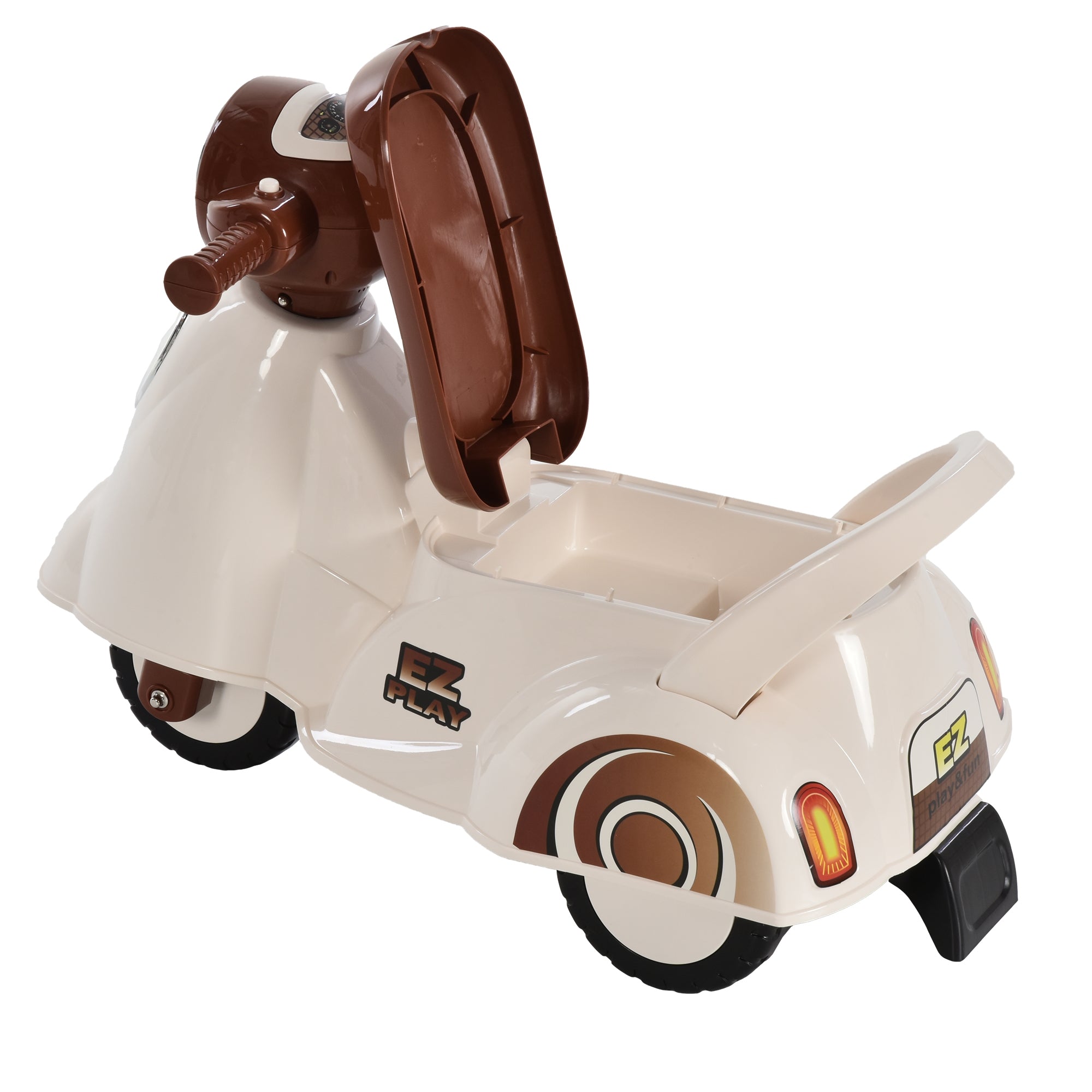 Baby Ride-On Car Pusher Stroller Storage Lights Horn Music 3 Wheels HOMCOM