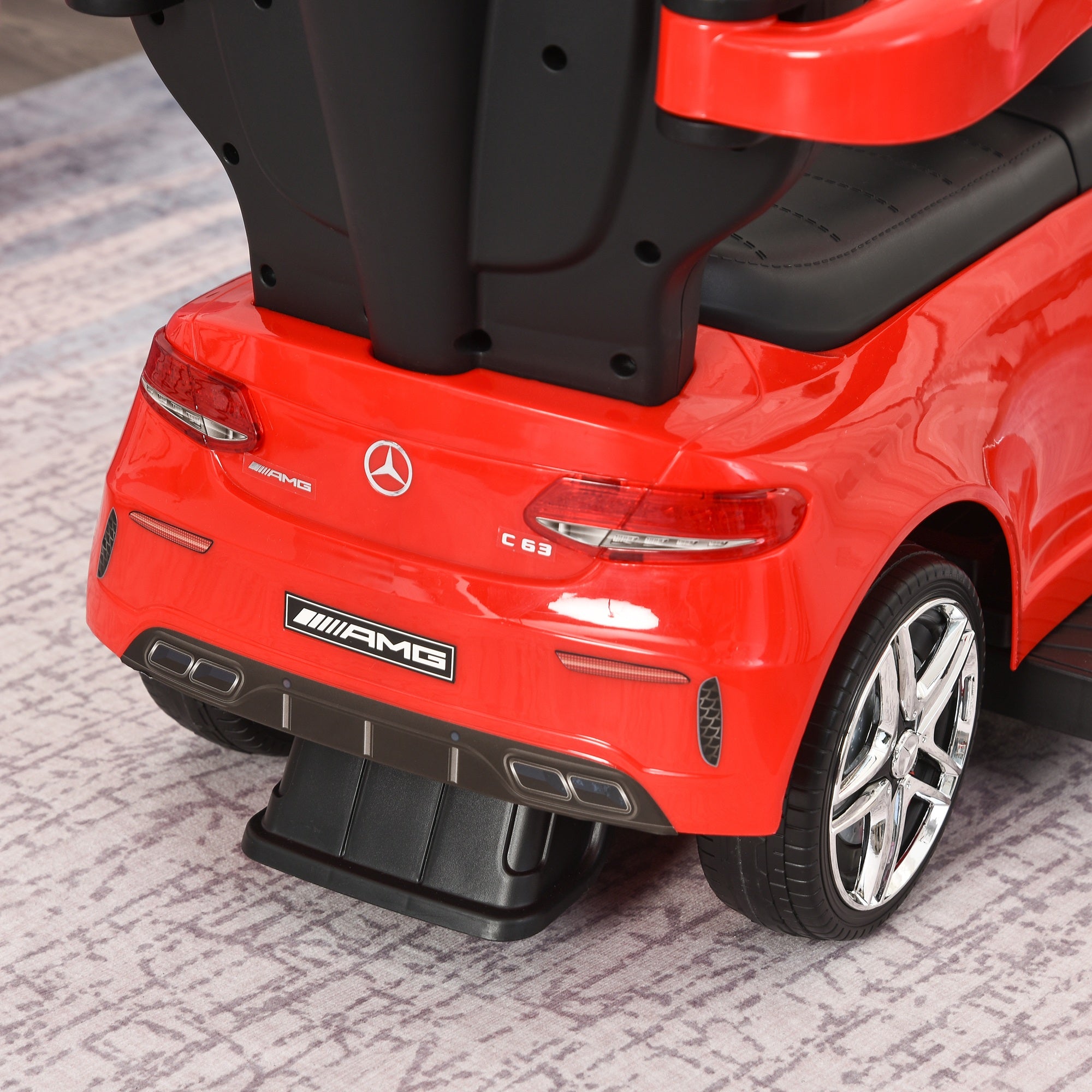 Mercedes-Benz Licensed Ride-On Pushcar w/ Storage Handle Horn Red HOMCOM