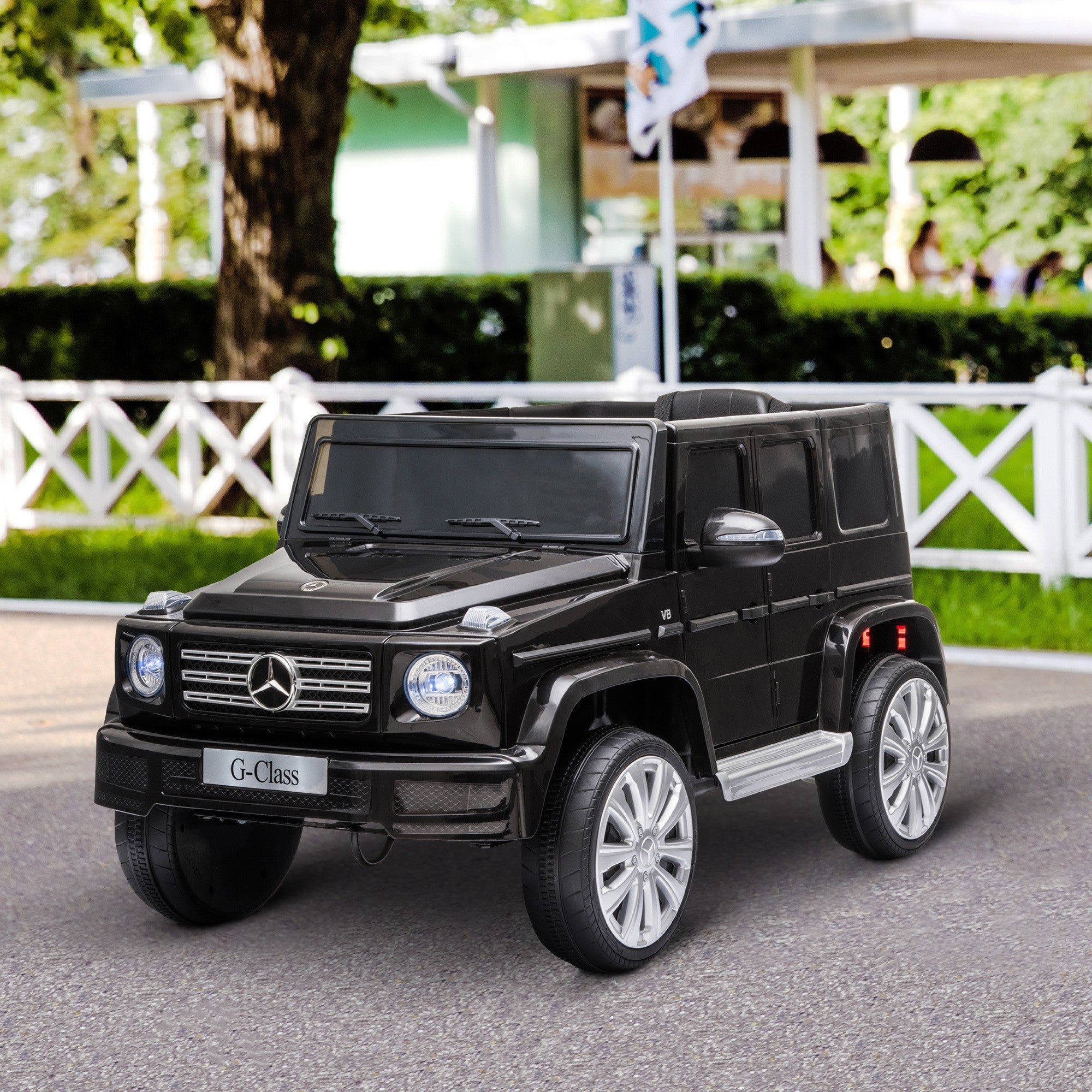 Mercedes Benz G500 12V Kids Electric Ride On Car Remote Control Black HOMCOM