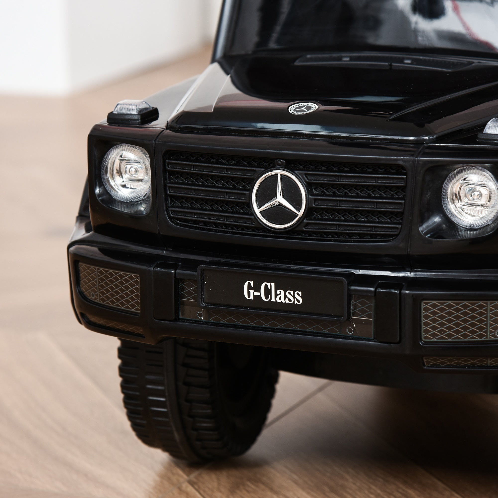Benz G350 Ride-on Sliding Car Floor Slider Stroller Kids Vehicle, Black HOMCOM