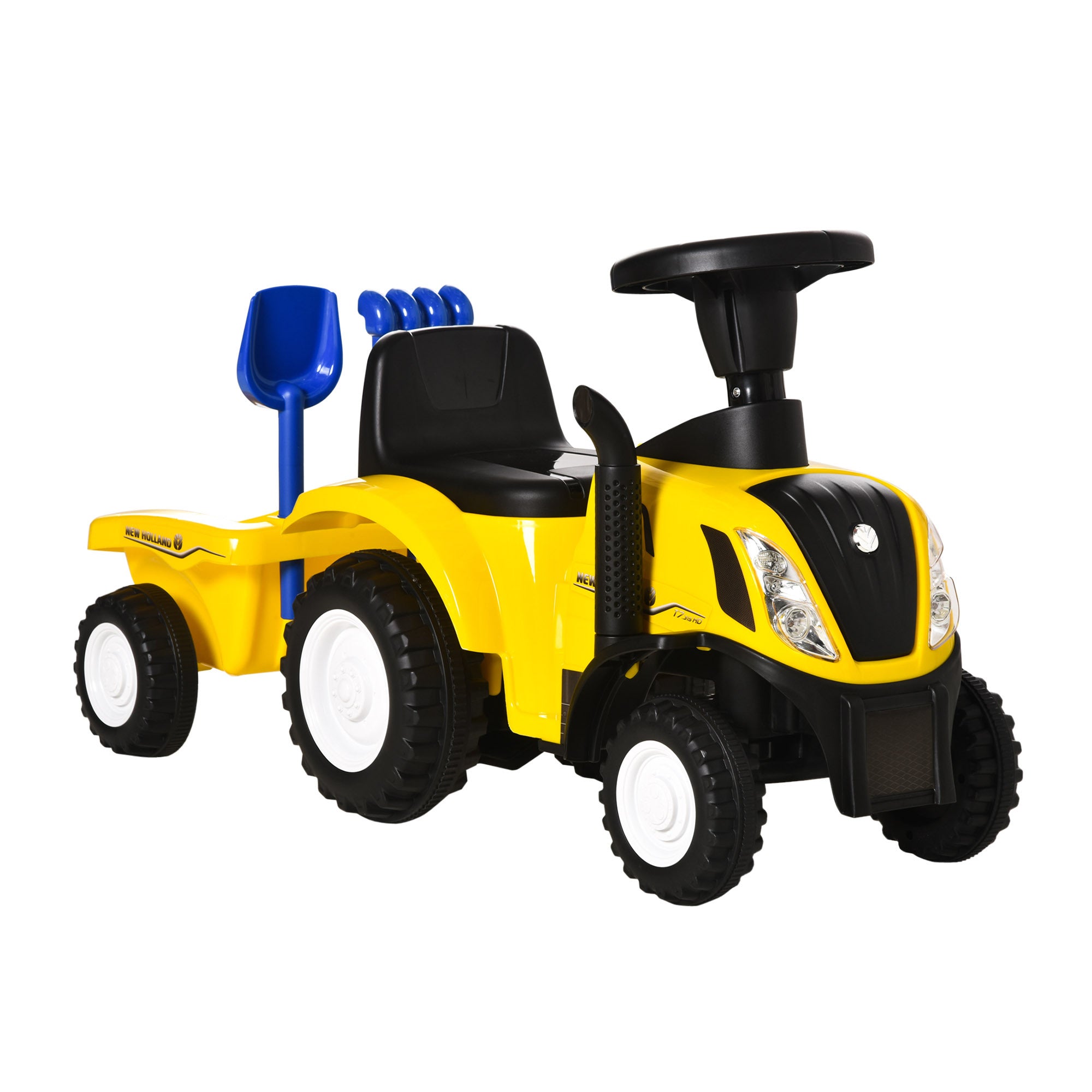 Ride On Tractor Toddler Walker Foot To Floor Slider 12-36 Months Yellow HOMCOM