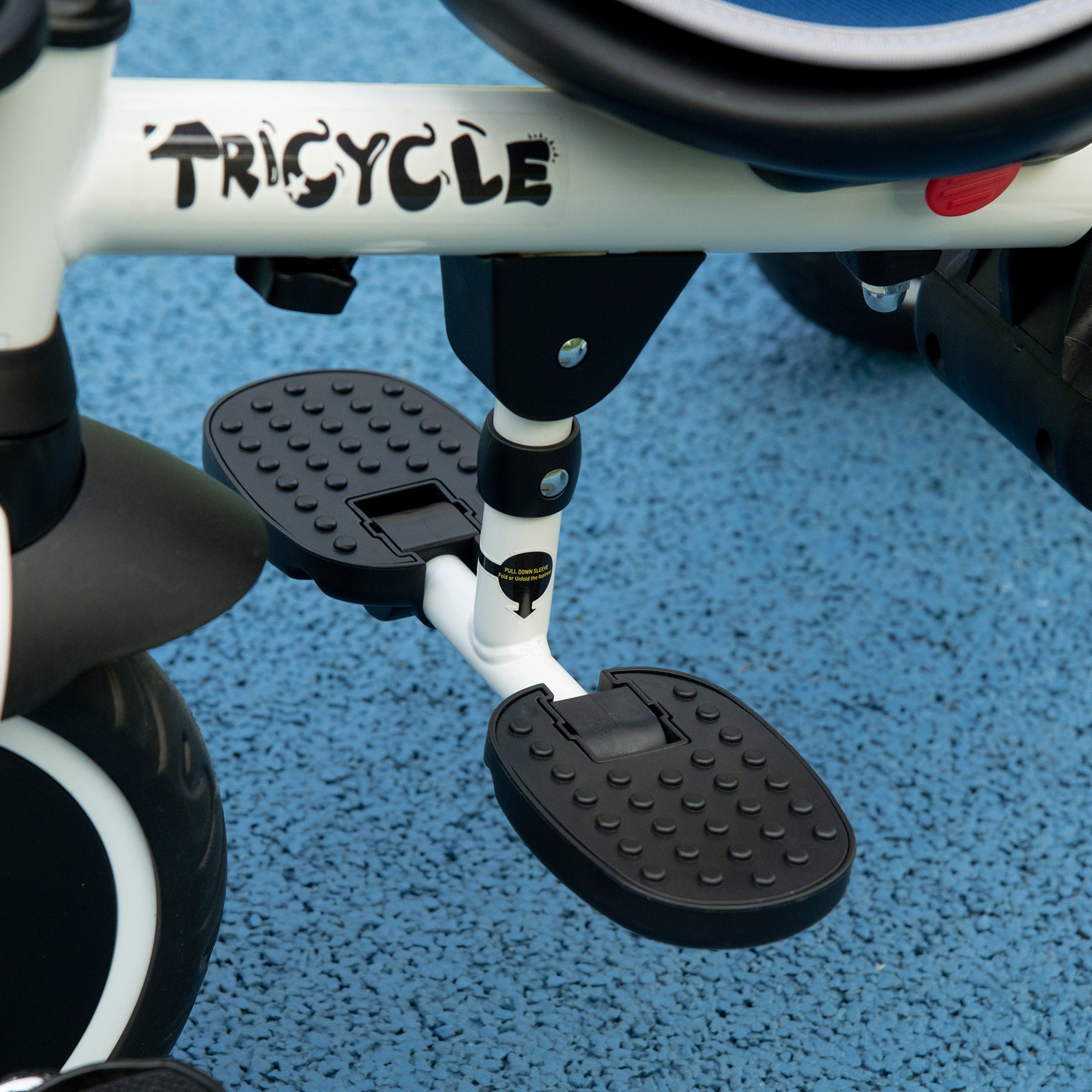 Multifunctional Baby Trike with Rotatable Seat, Push Handle - Blue