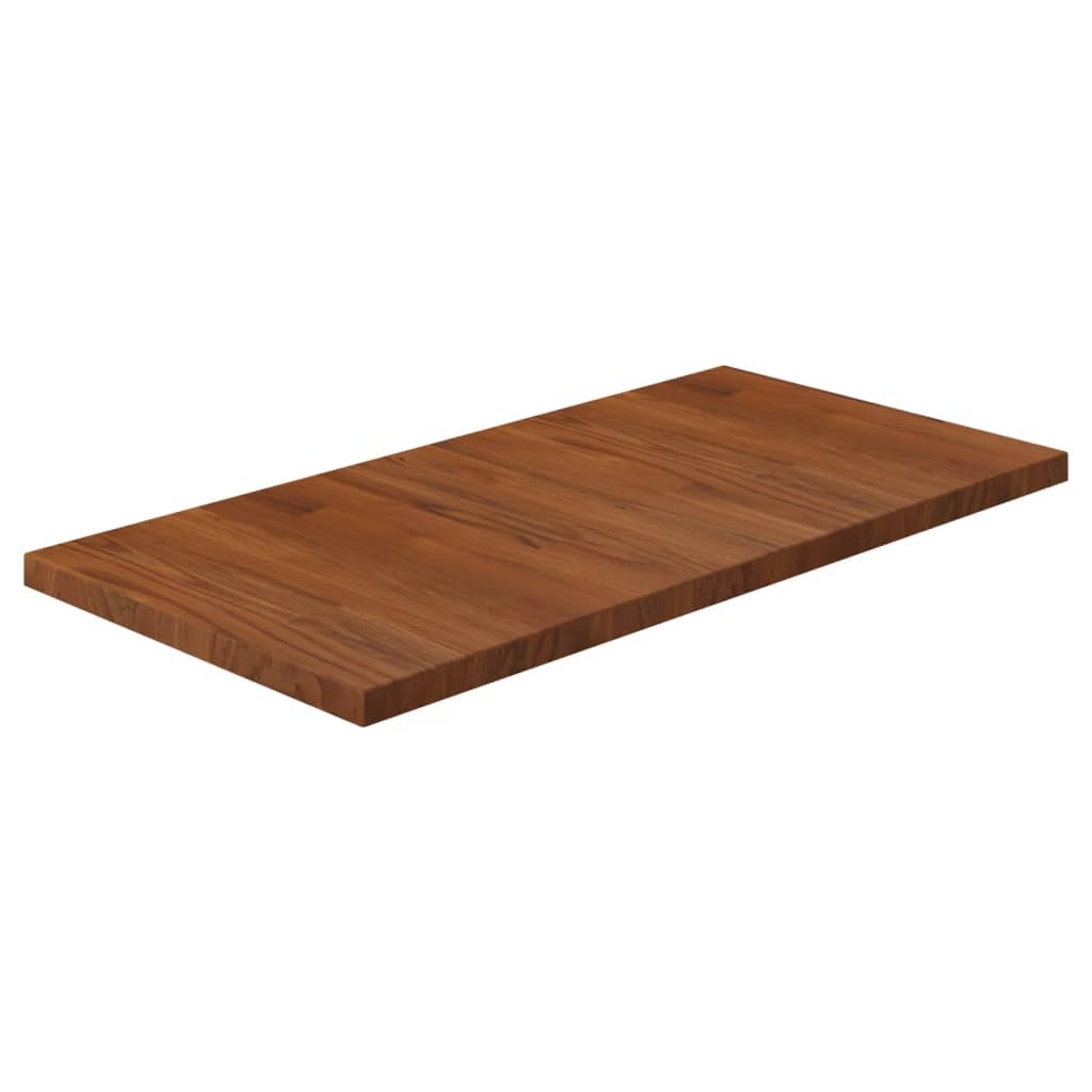 Bathroom Countertop Dark Brown 80x40x2.5cm Treated Solid Wood