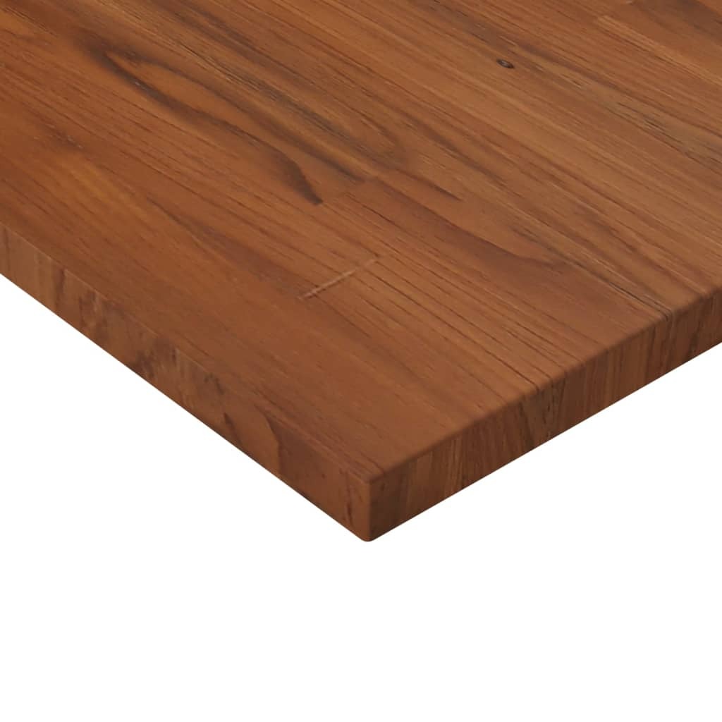 Bathroom Countertop Dark Brown 80x40x2.5cm Treated Solid Wood