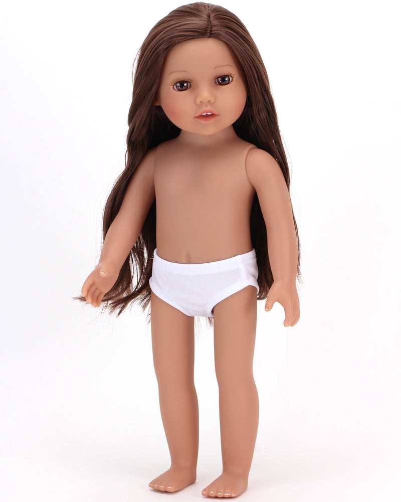 18 Inch Baby Doll "Miley" Purple Dress & Shoes, , 18'' Doll