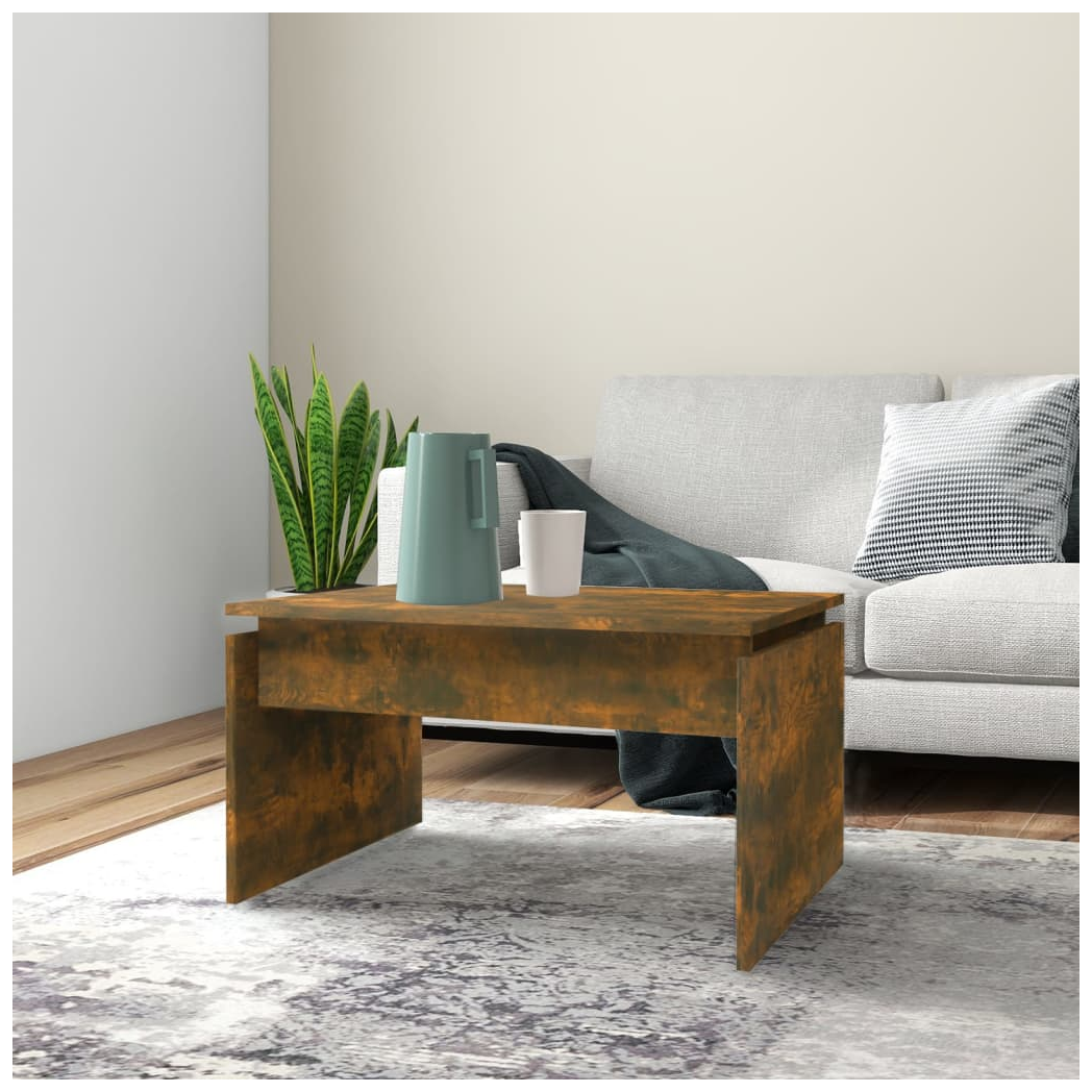vidaXL Coffee Table Smoked Oak 68x50x38 cm Engineered Wood
