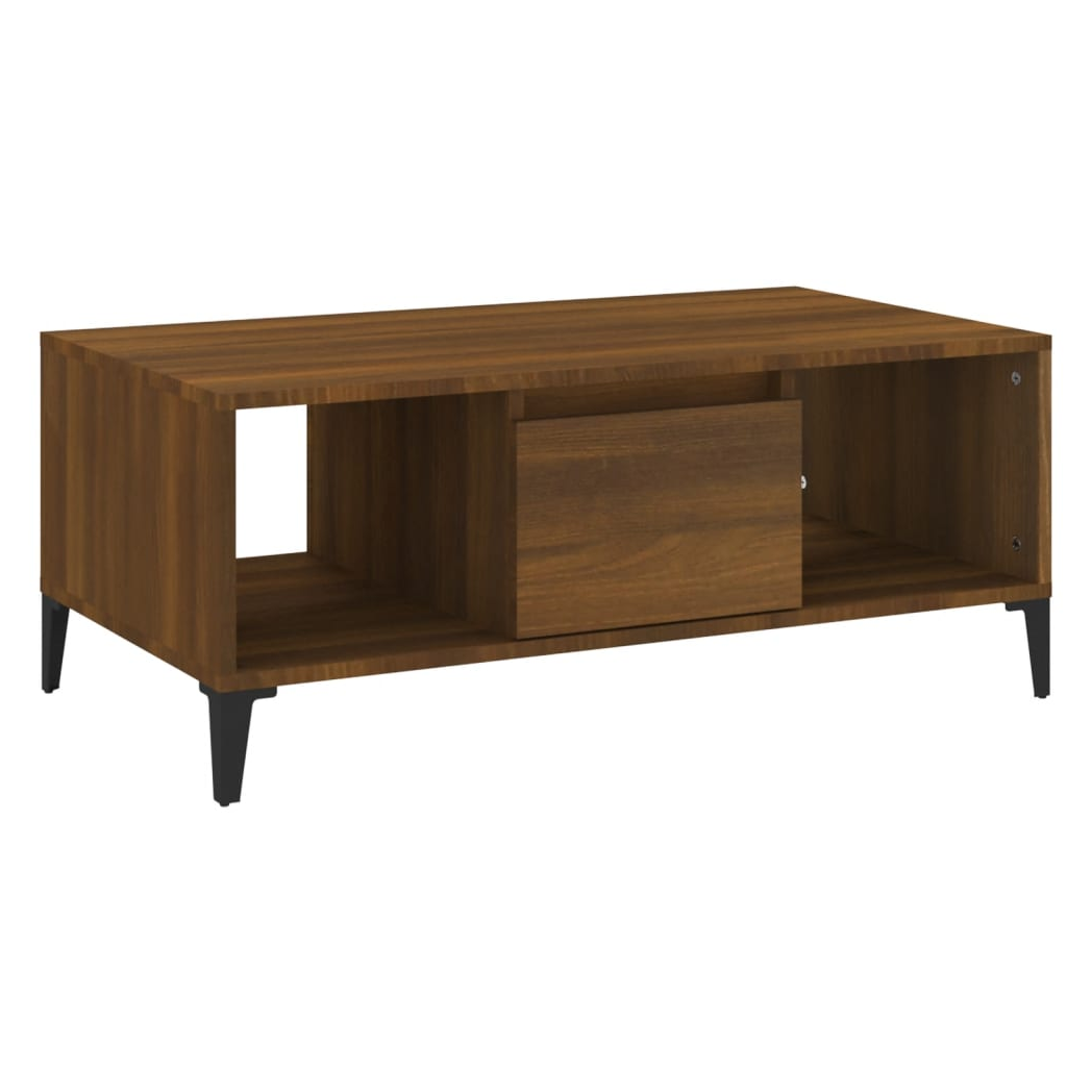 vidaXL Coffee Table Brown Oak 90x50x36.5 cm Engineered Wood
