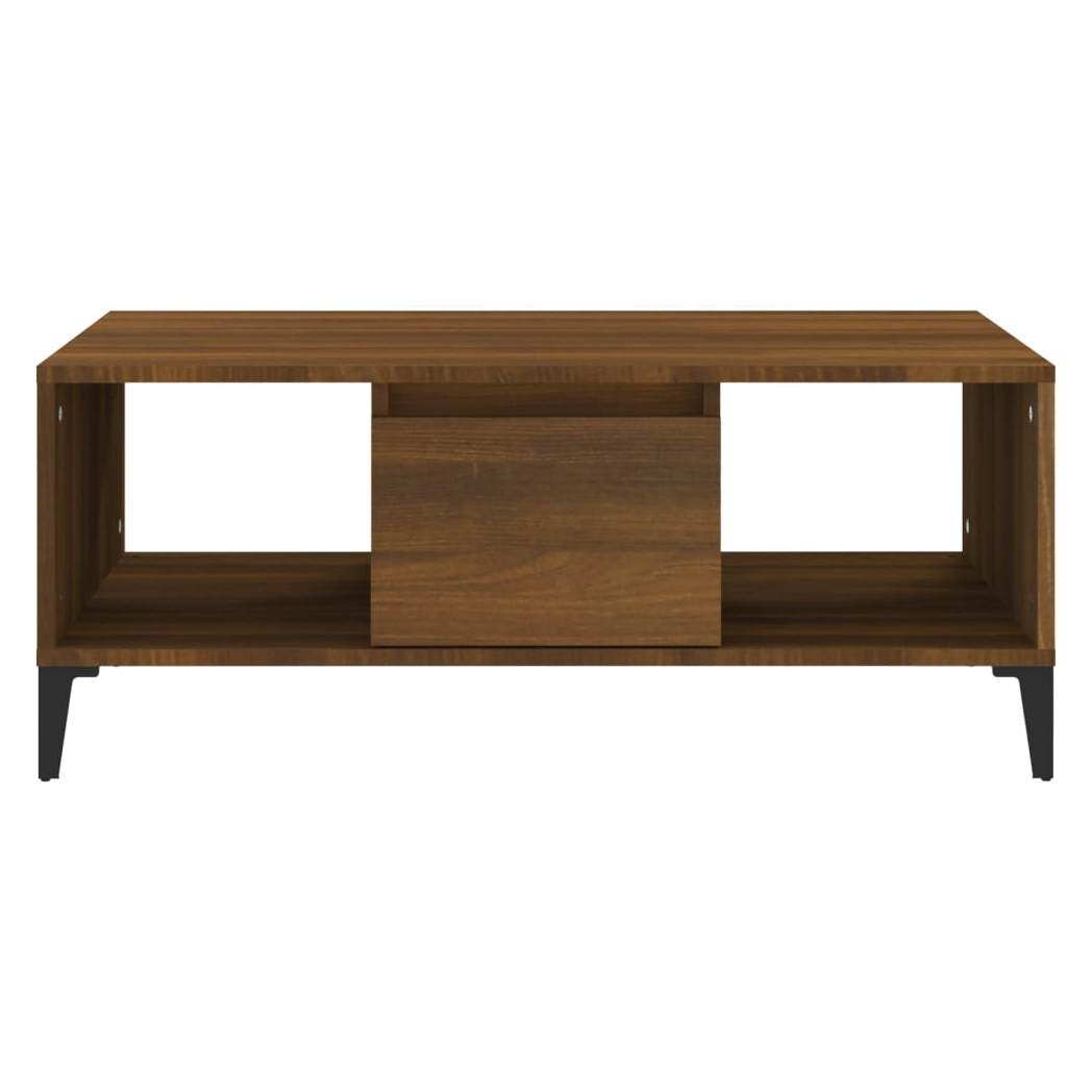 vidaXL Coffee Table Brown Oak 90x50x36.5 cm Engineered Wood