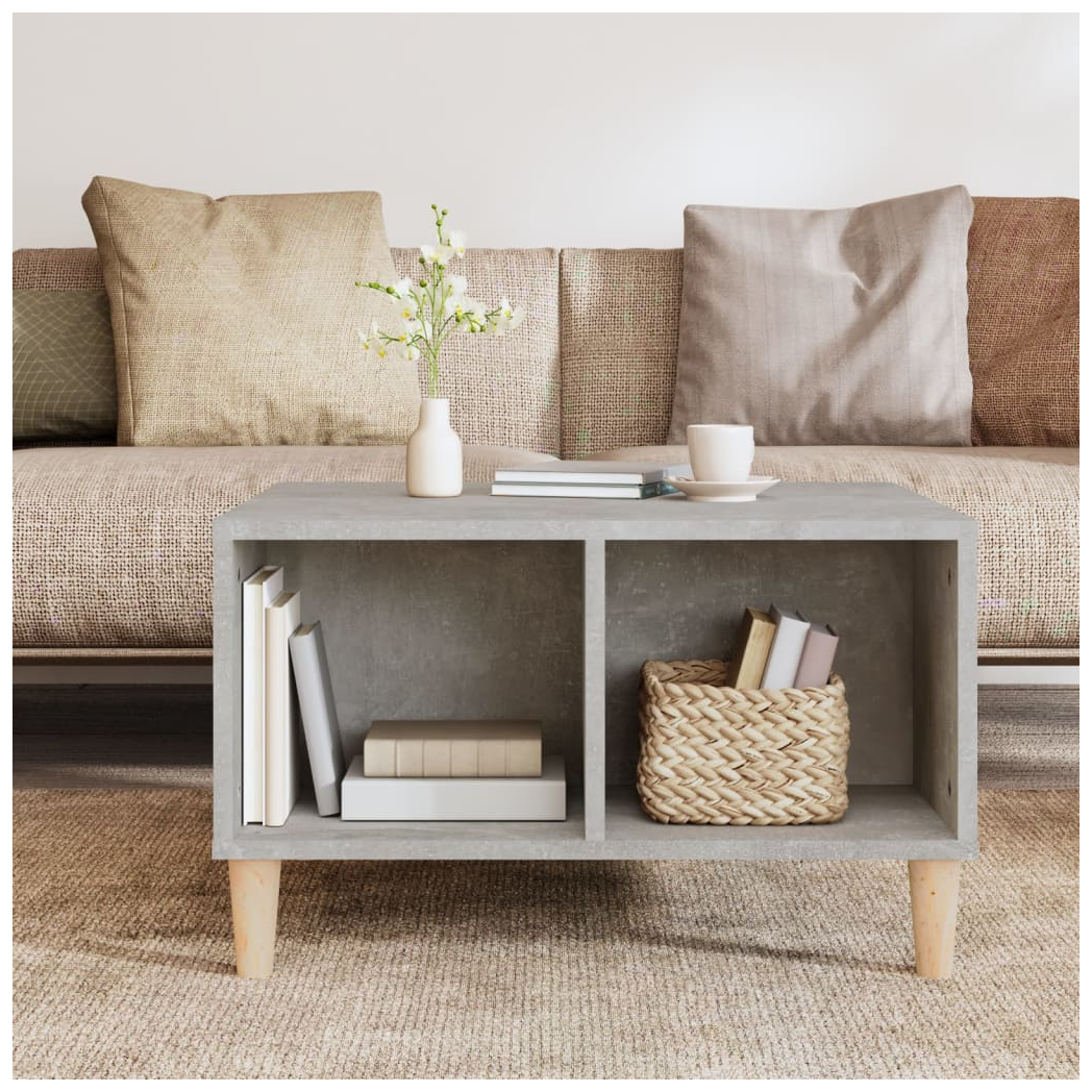 vidaXL Coffee Table Concrete Grey 60x50x36.5 cm Engineered Wood