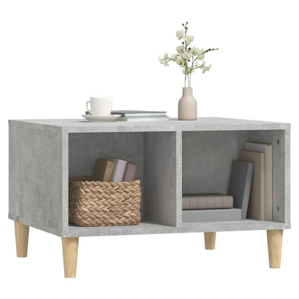 vidaXL Coffee Table Concrete Grey 60x50x36.5 cm Engineered Wood