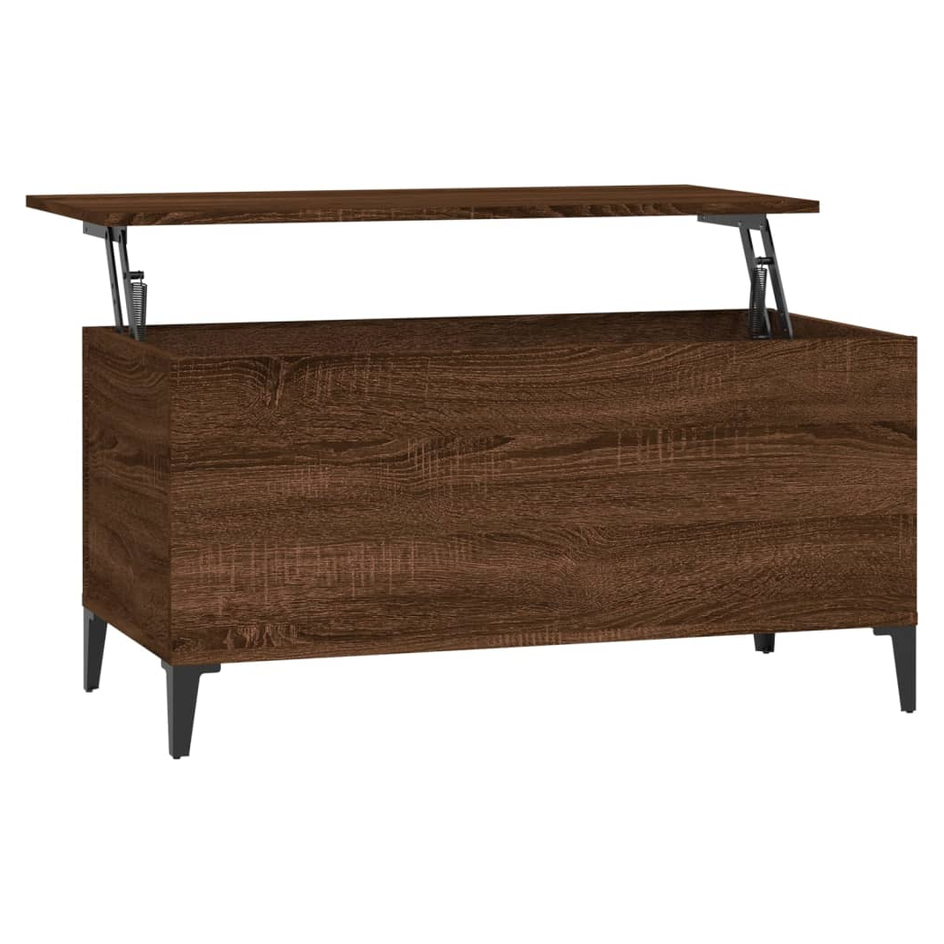 vidaXL Coffee Table Brown Oak 90x44.5x45 cm Engineered Wood