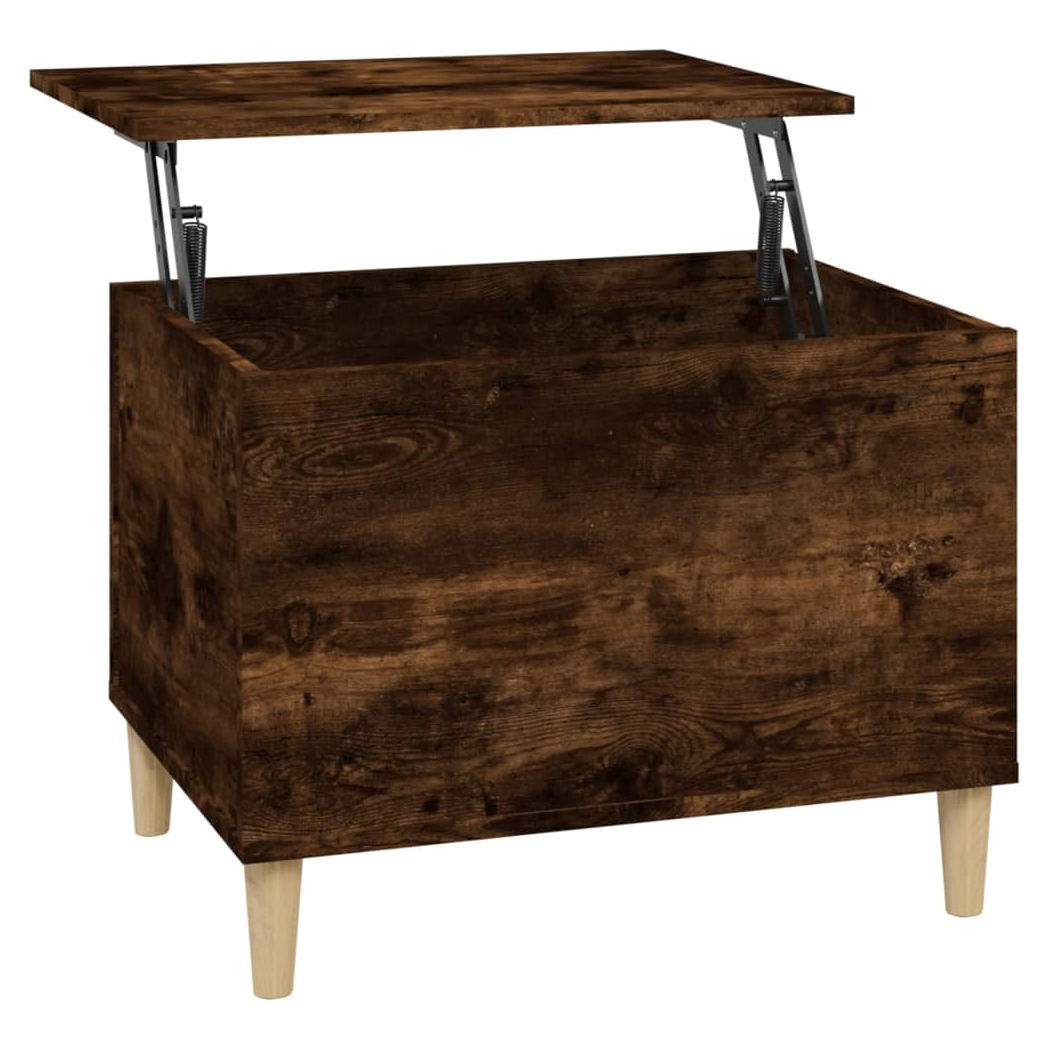 vidaXL Coffee Table Smoked Oak 60x44.5x45 cm Engineered Wood