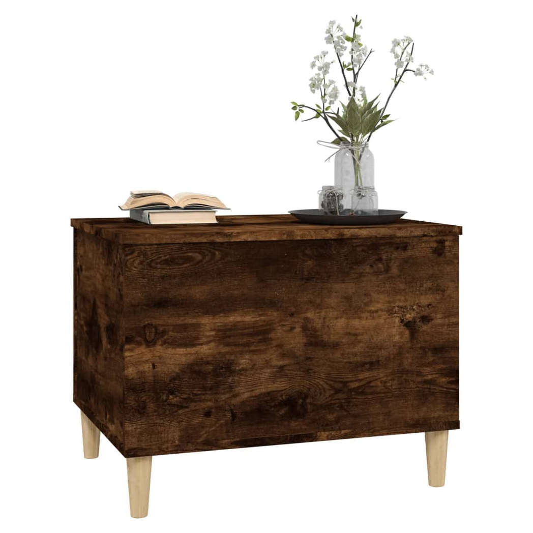 vidaXL Coffee Table Smoked Oak 60x44.5x45 cm Engineered Wood