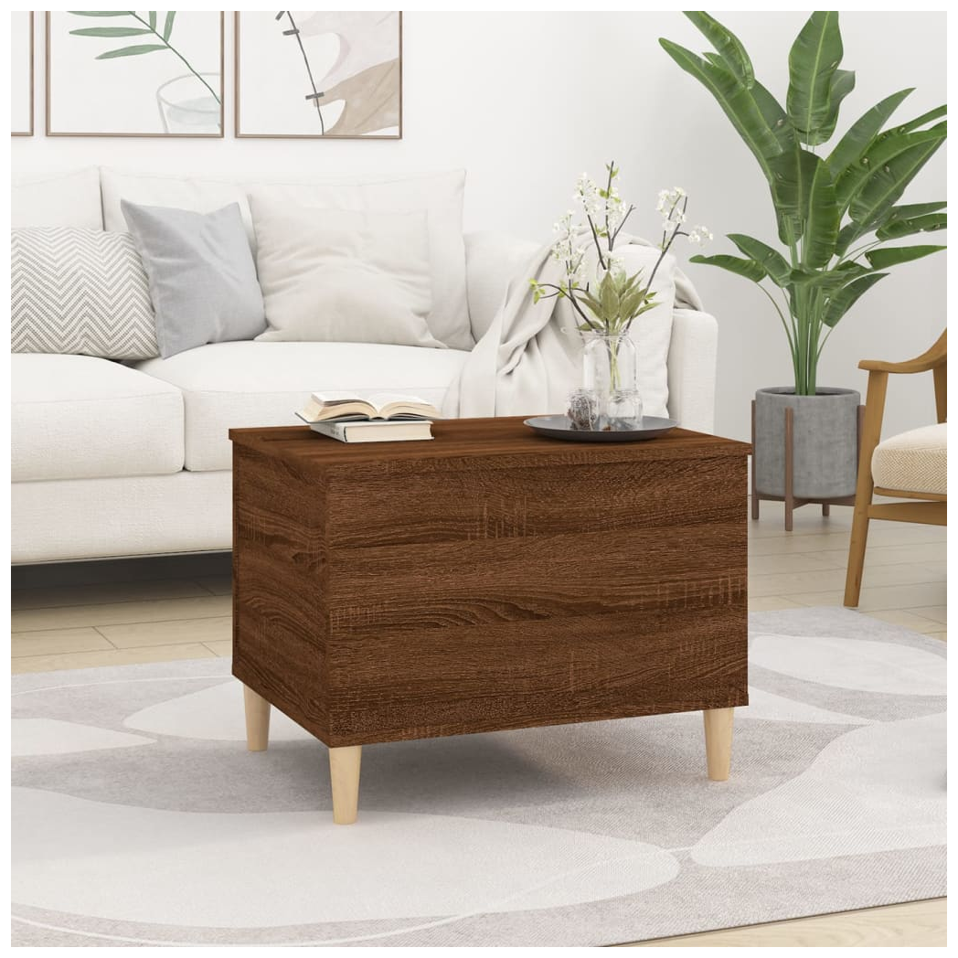 vidaXL Coffee Table Brown Oak 60x44.5x45 cm Engineered Wood