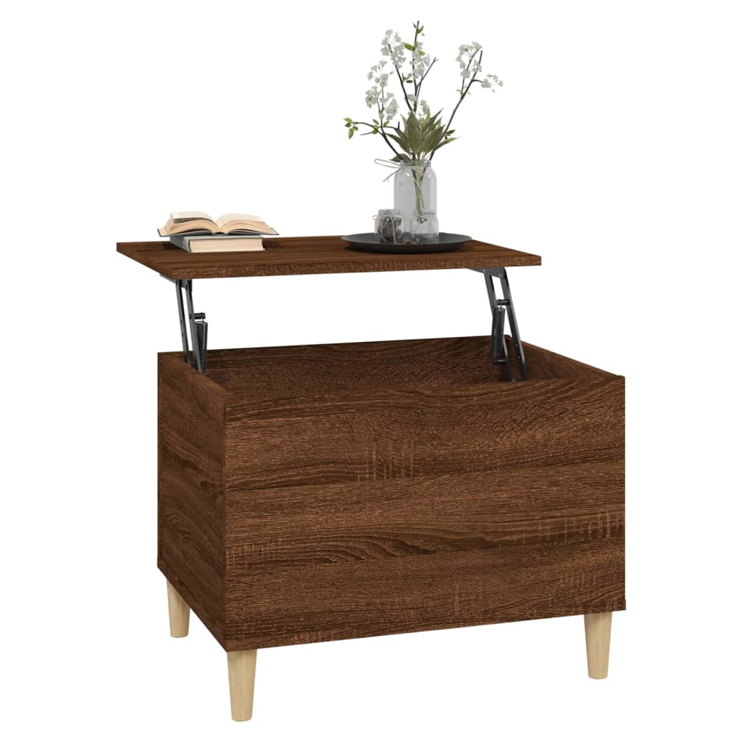 vidaXL Coffee Table Brown Oak 60x44.5x45 cm Engineered Wood