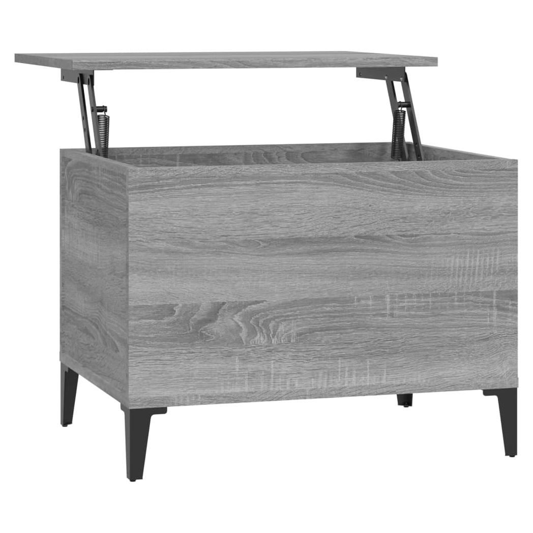 vidaXL Coffee Table Grey Sonoma 60x44.5x45 cm Engineered Wood