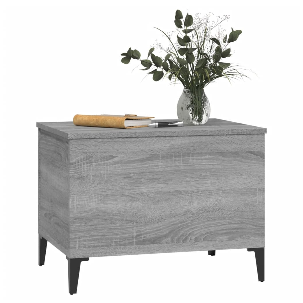 vidaXL Coffee Table Grey Sonoma 60x44.5x45 cm Engineered Wood