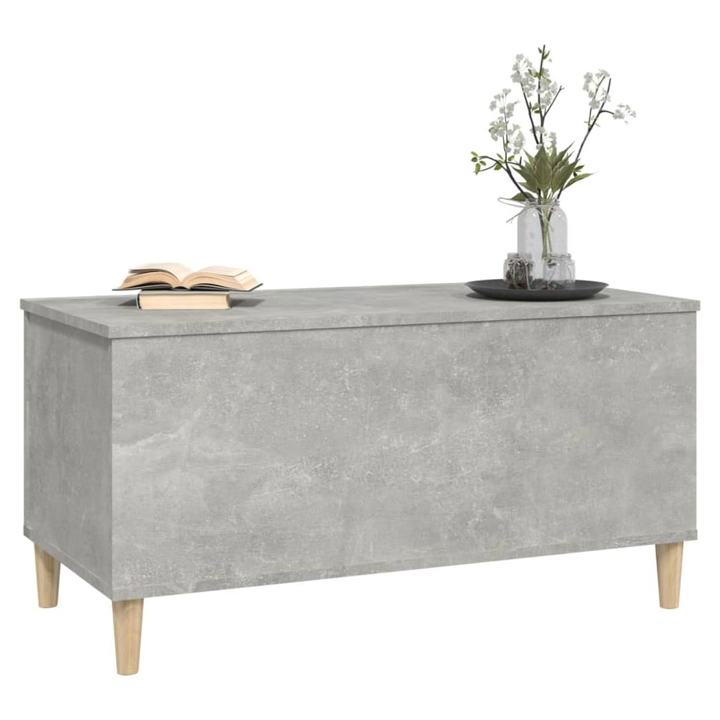 vidaXL Coffee Table Concrete Grey 90x44.5x45 cm Engineered Wood