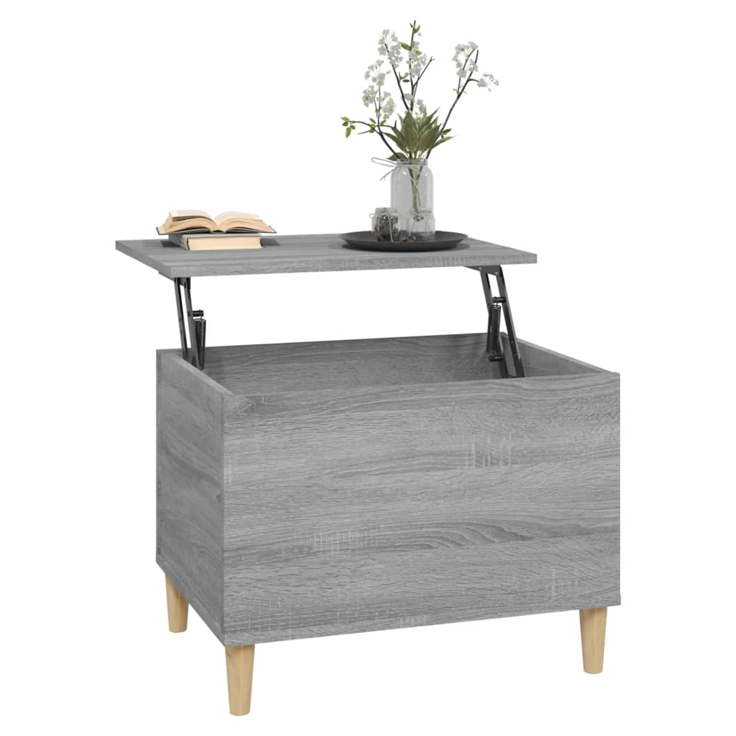 vidaXL Coffee Table Grey Sonoma 60x44.5x45 cm Engineered Wood
