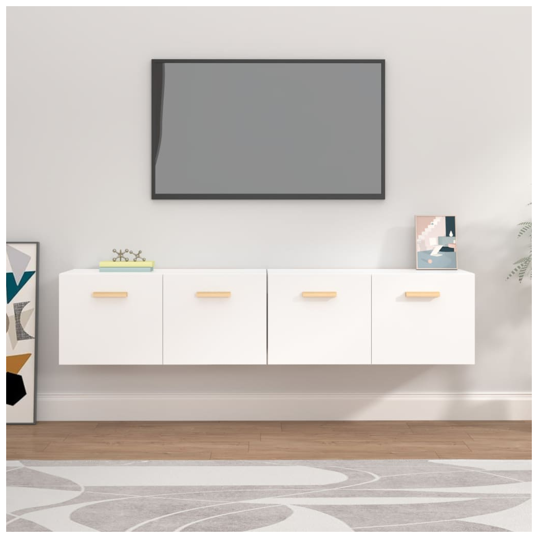 Wall Cabinets 2 pcs White 80x35x36.5 cm Engineered Wood