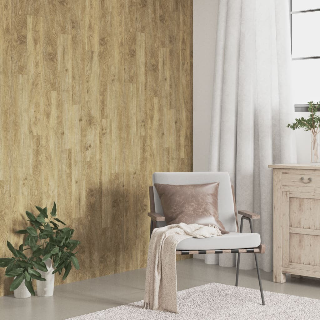 Wall Panels Wood Look Brown PVC 4.12 m?