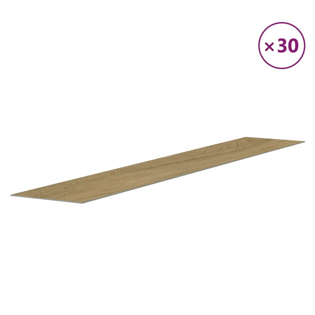 Wall Panels Wood Look Brown PVC 4.12 m?