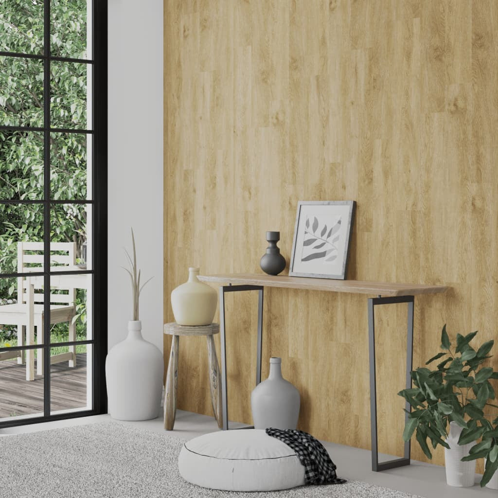 Wall Panels Wood Look Brown PVC 4.12 m?