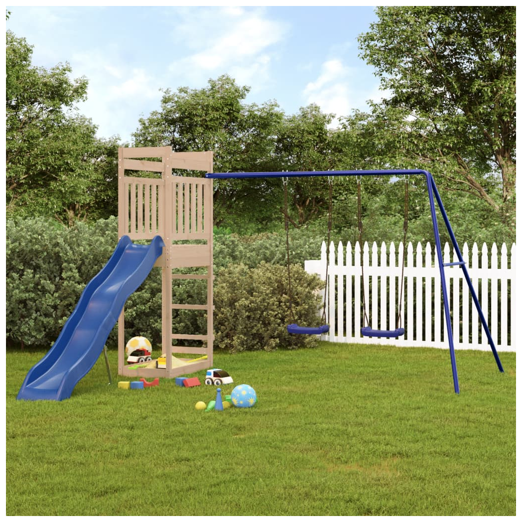 Outdoor Playset Solid Wood Pine