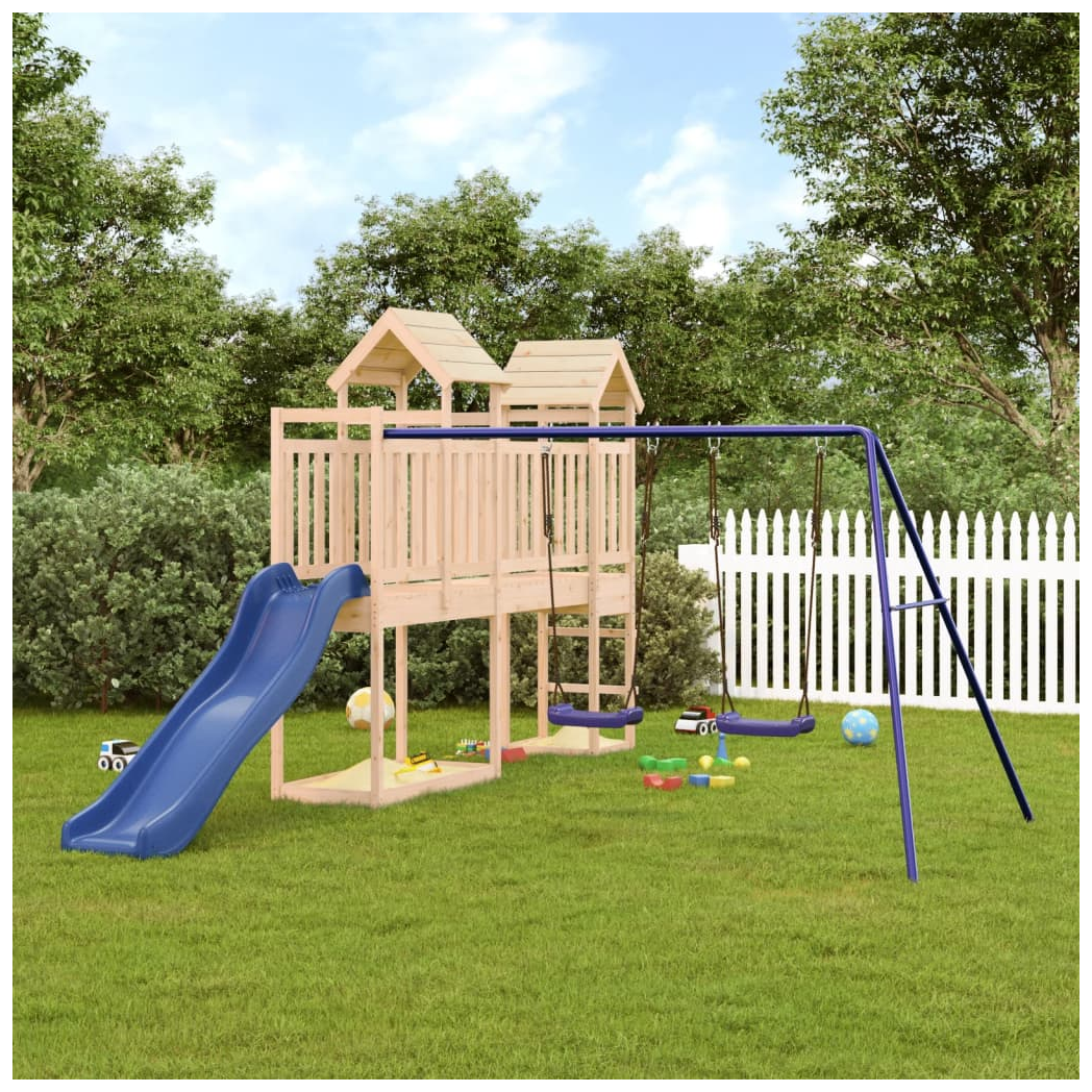 Outdoor Playset Solid Wood Pine
