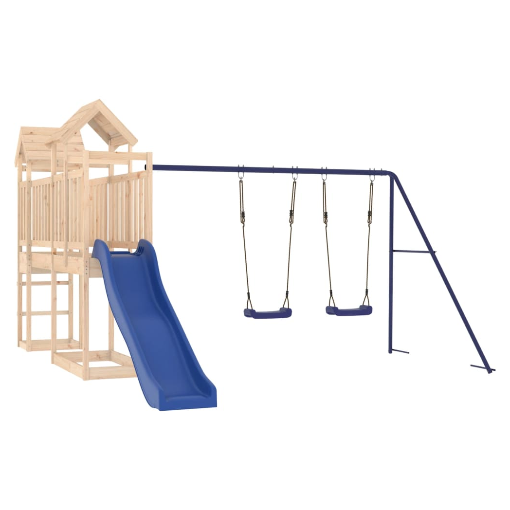 Outdoor Playset Solid Wood Pine