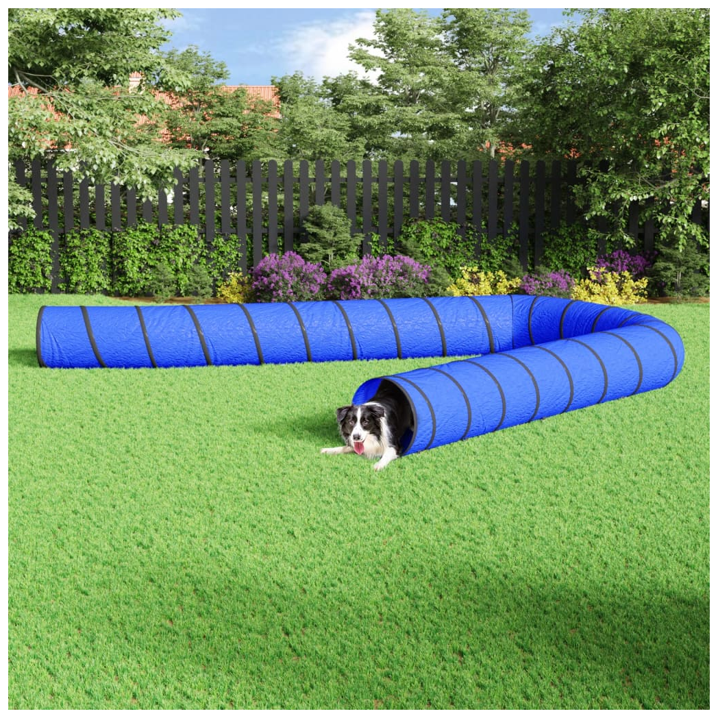 Dog Tunnel Blue 55x1000 cm Polyester