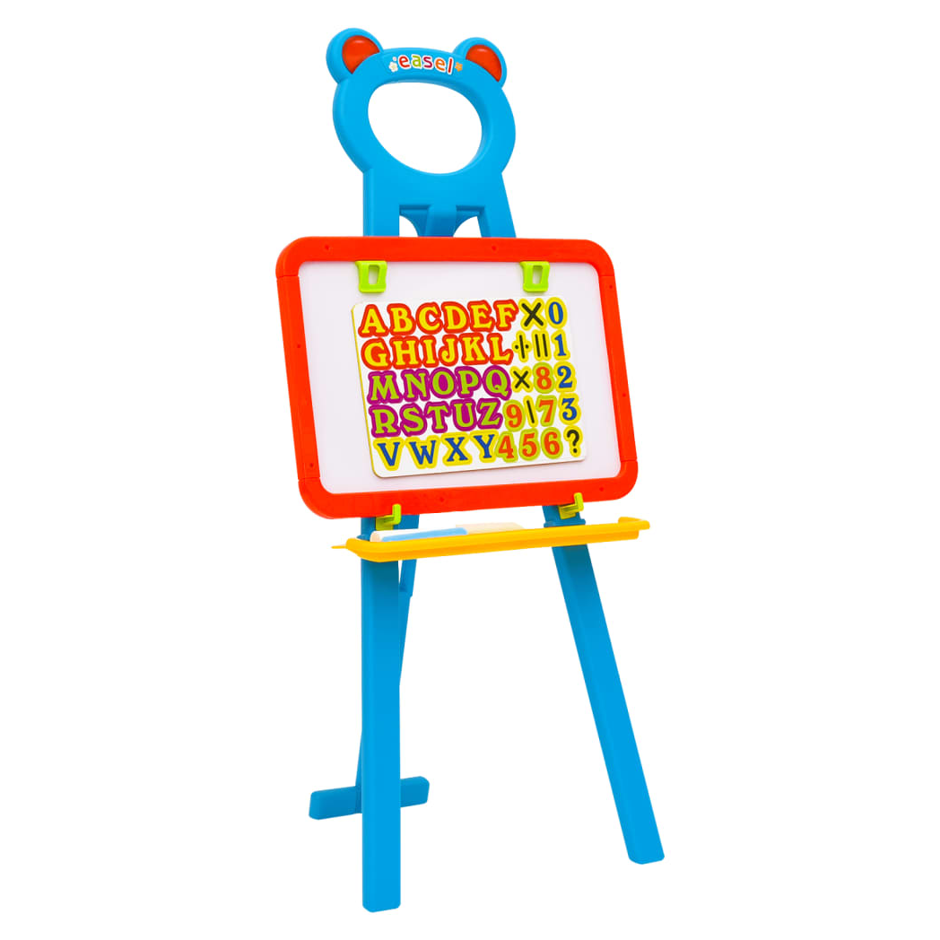2-1 Children Easel with Chalkboard and Whiteboard