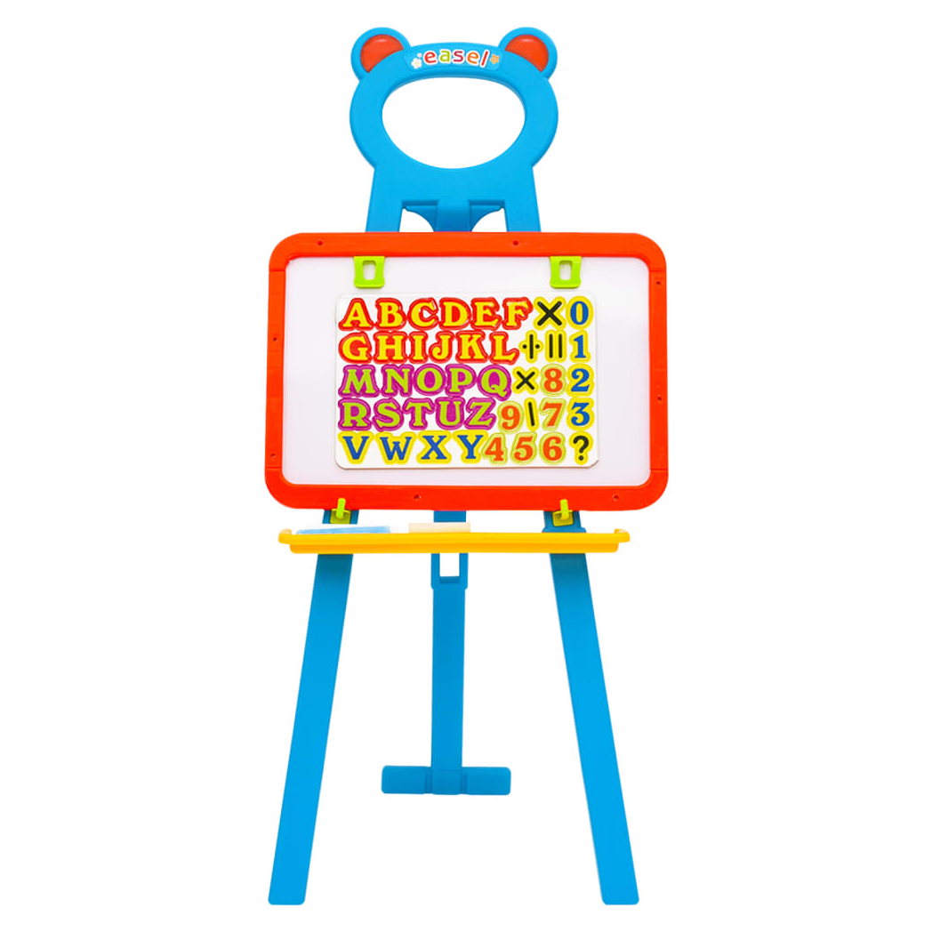 2-1 Children Easel with Chalkboard and Whiteboard