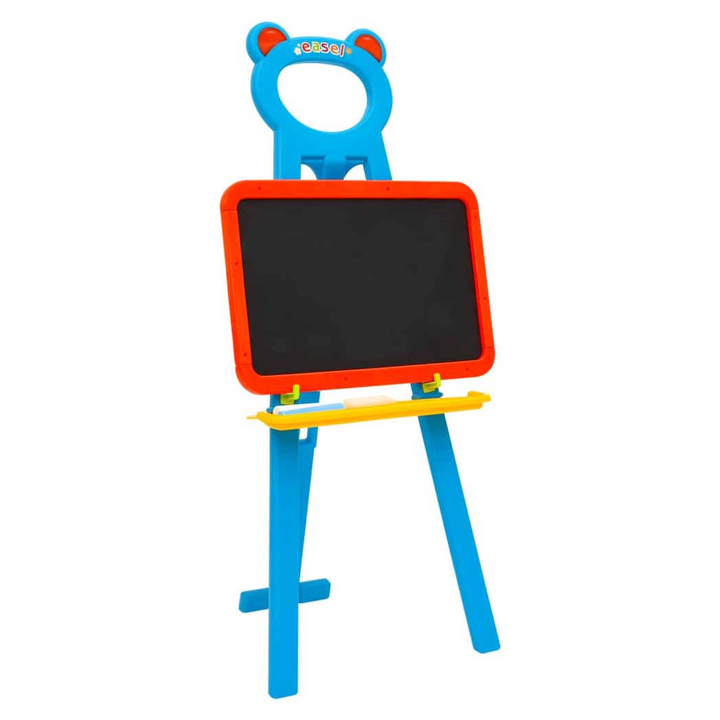 2-1 Children Easel with Chalkboard and Whiteboard