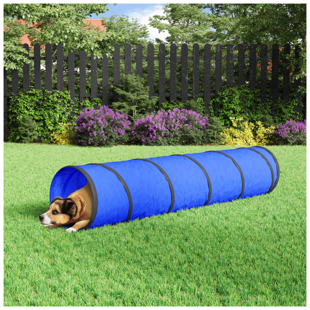 Dog Tunnel Blue 40x200 cm Polyester