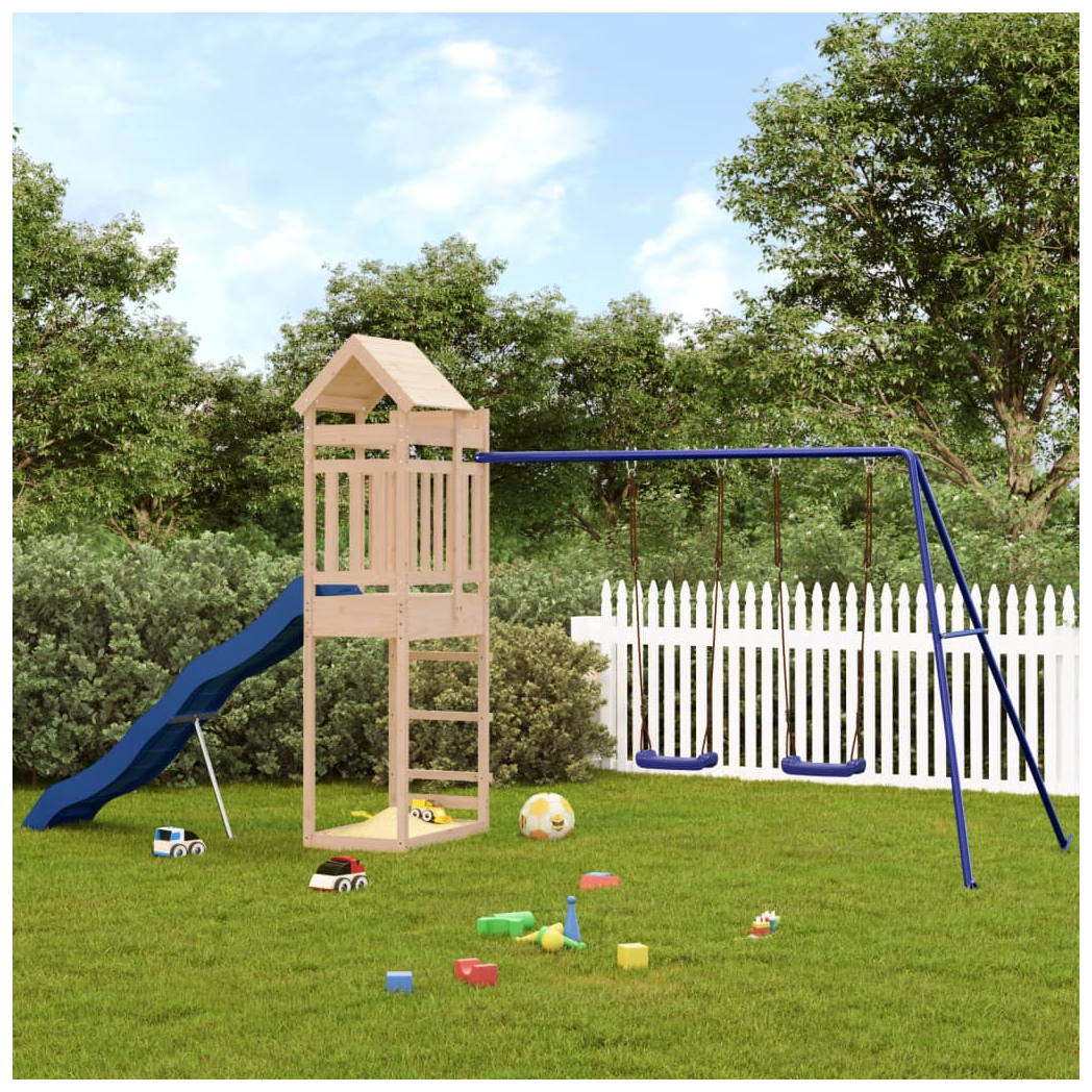 Outdoor Playset Solid Wood Pine