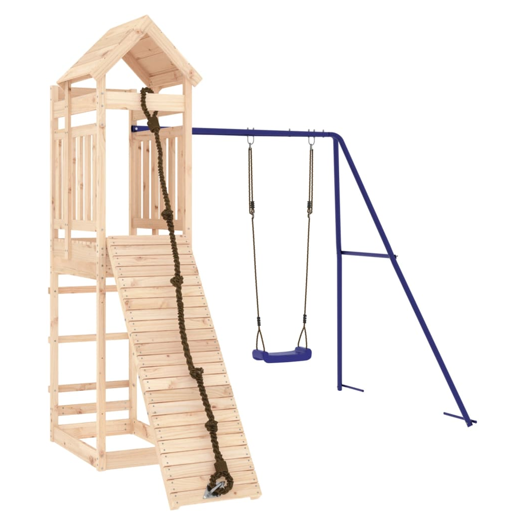 Outdoor Playset Solid Wood Pine