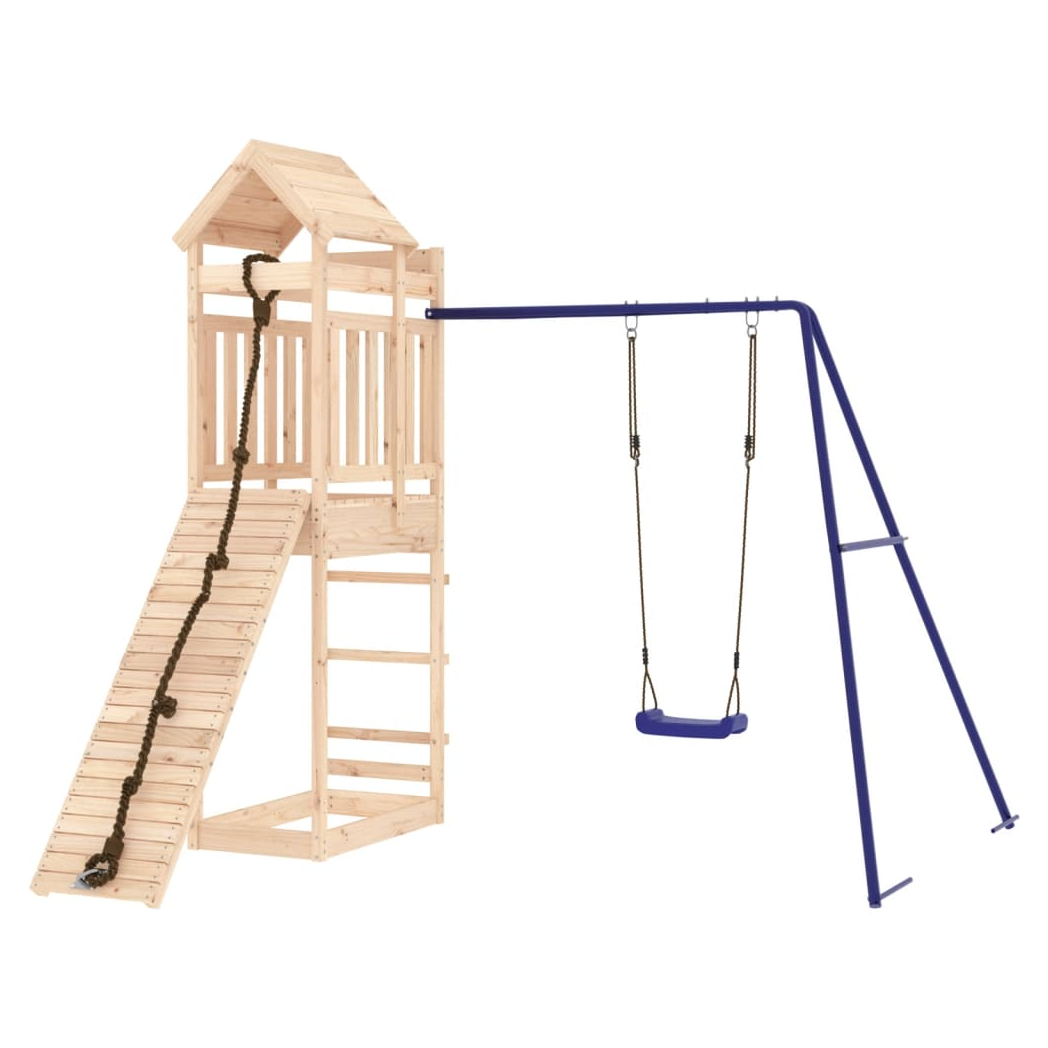 Outdoor Playset Solid Wood Pine