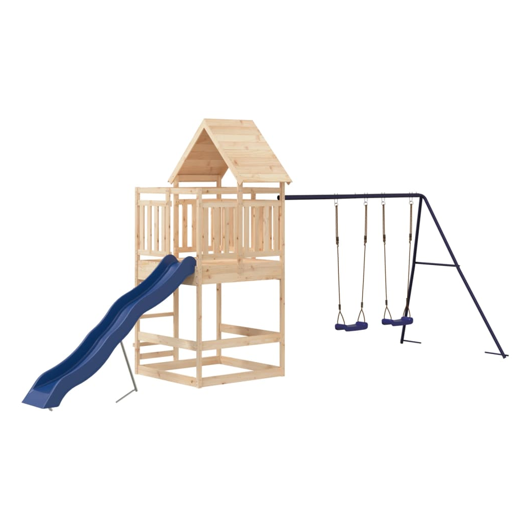 Outdoor Playset Solid Wood Pine