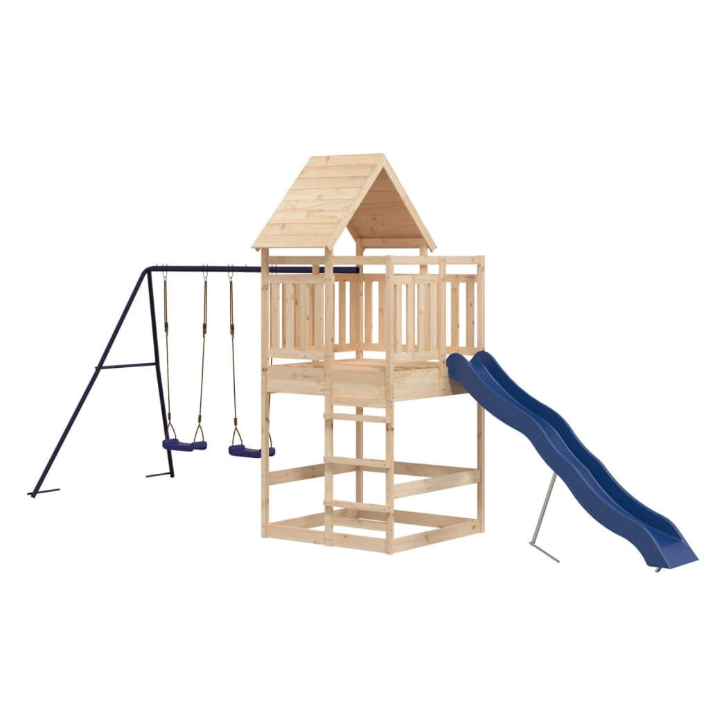 Outdoor Playset Solid Wood Pine